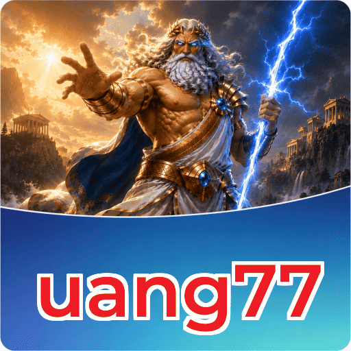 Identitas visual uang77 v4.7.5 pada perangkat uji Android